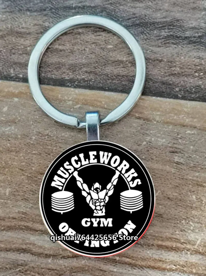 Color: Khaki - Gym Keyring Keychain Suitable For Bodybuilding Athletes Heavy Men Boys Bodybuilding Sports Unisex Men Tactical Rock Keyring Keyc