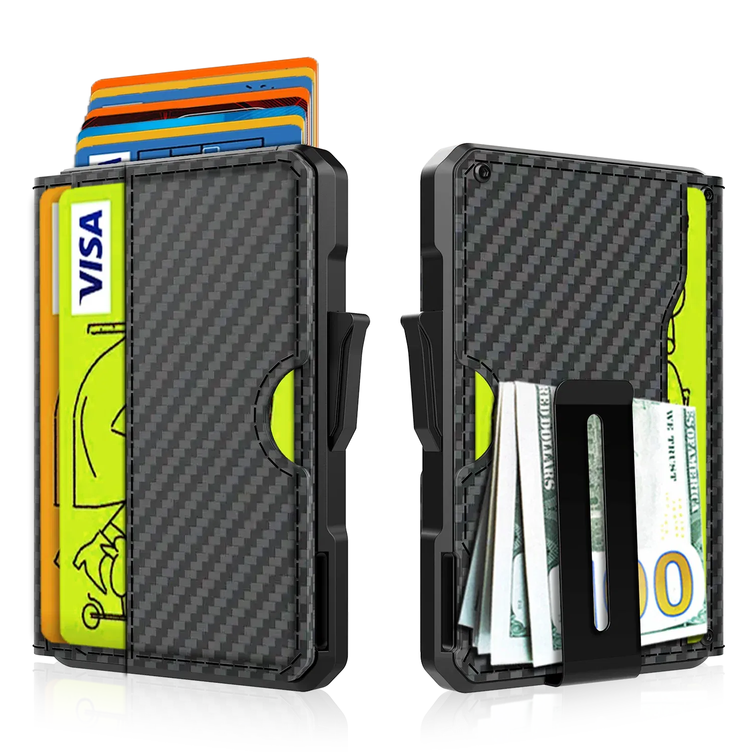 Color: black, Ships From: CHINA - Wallet for Men - with Money Clip Slim Leather Slots Credit Card Holder RFID Blocking Bifold Minimalist Wallet