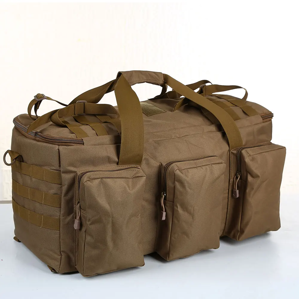 Color: Blue - 50L Travel Luggage HandBag Camping Backpack Tactical Large Capacity Men Outdoor Sports Hiking Climbing Mountaineering Trip Bag