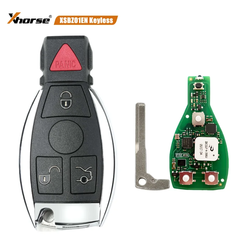 Number of Buttons: 3 Buttons - Xhorse XSBZ01EN VVDI MB Universal For Benz FBS3 W204 W207 W212 W164 W166 W221 Keyless Smart Remote Key Renewable 433/315MHz