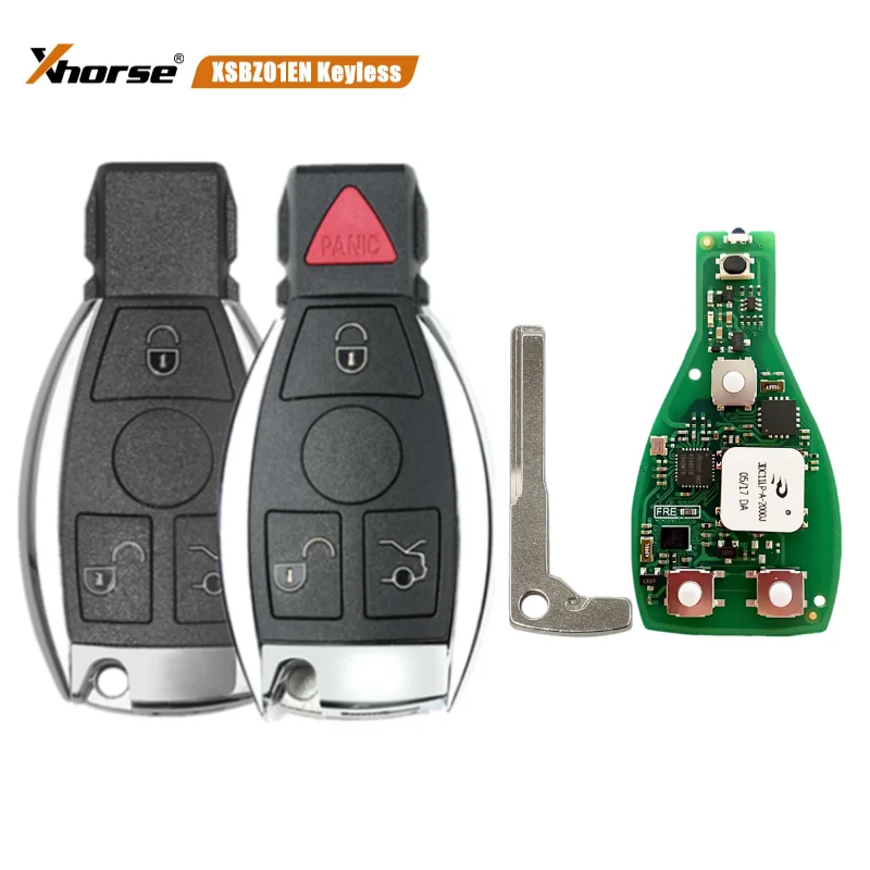 Number of Buttons: 3 Buttons - Xhorse XSBZ01EN VVDI MB Universal For Benz FBS3 W204 W207 W212 W164 W166 W221 Keyless Smart Remote Key Renewable 433/315MHz