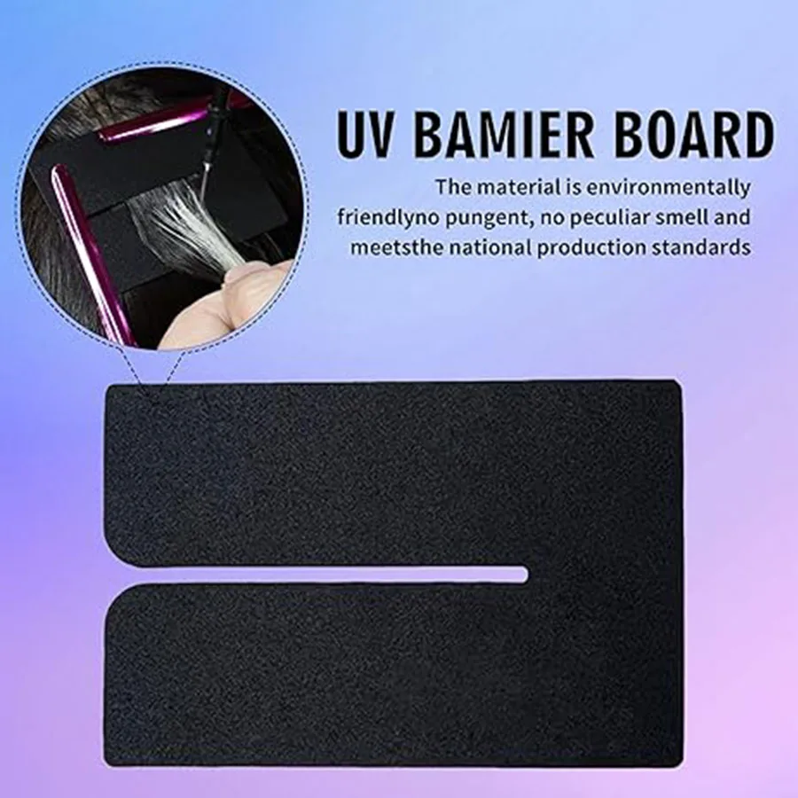 Color: Black, Number of Pcs: 36Pcs - 10-100Pcs Hair Extension Protector Shields Heat Scalp Shields Sturdy Heat Shield Guards Heat Insulation Sheet