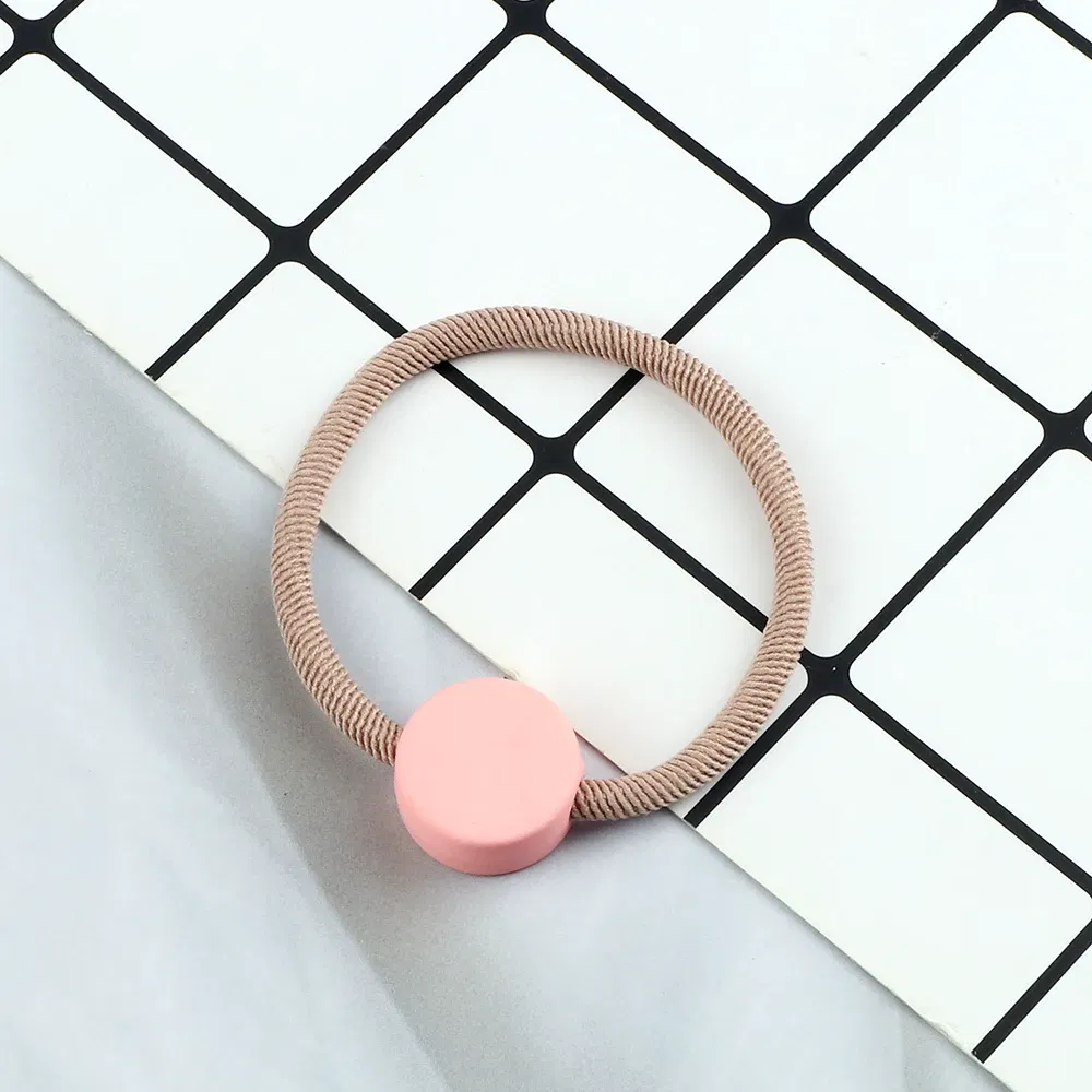 Color: Lavender, Ships From: CHINA - Cute Girls Hair Bands Ties Round Heart Rubber Band Fashion Scrunchie Elastic Korean Hair Accessories Ponytail Holder Headband