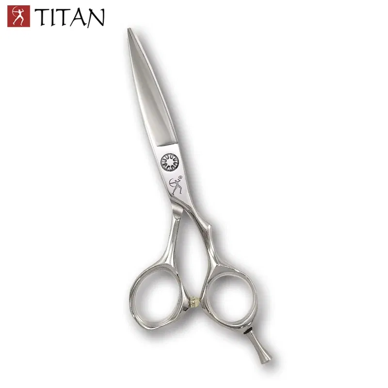 Color: Red - Titan high quality cutting scissors beard ball screw hand made sharp VG10 steel hair