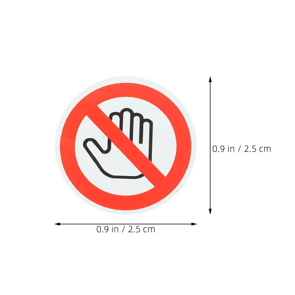 Color: WHITE - 5 Sheets Please Dont Touch Me Baby Sign Warning Plate Safety Stickers Car Caution Decals White Self-adhesive Vinyl