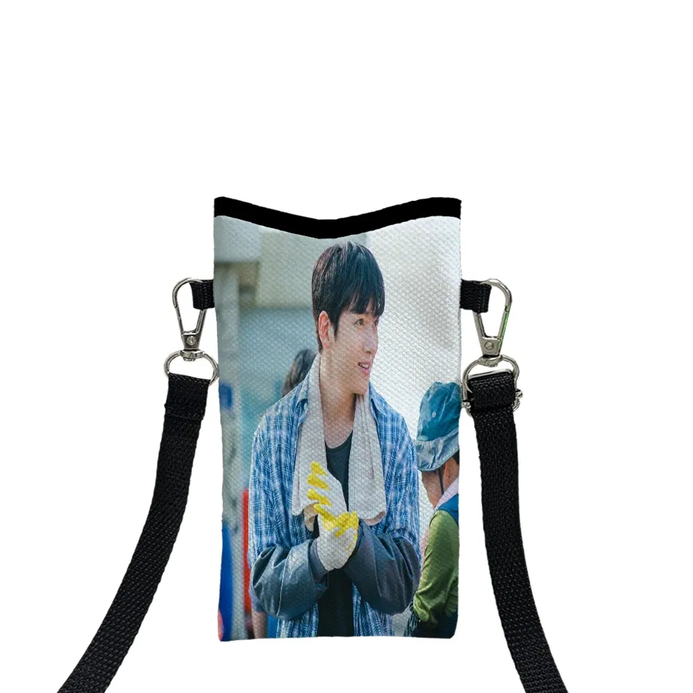 Color: Dark Grey, Size: Extra Large - Ji Chang Wook Phone Bag Adjustable and Detachable Strap Designed for Women Crossbody Convertible ShoulderBag3.3