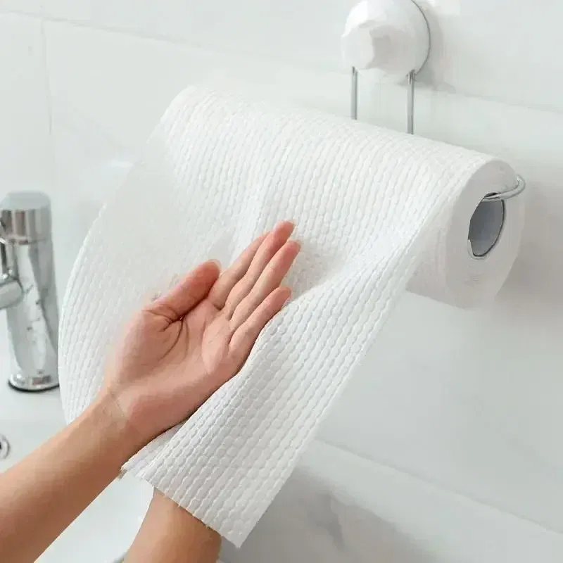 Color: Blue, Specification: 3pcs - 500/50pcs Reusable Kitchen Disposable Rags Non-Woven Cleaning Cloths Washing Dishcloths Rag Cloth Towels Non-stick Scouring Pads