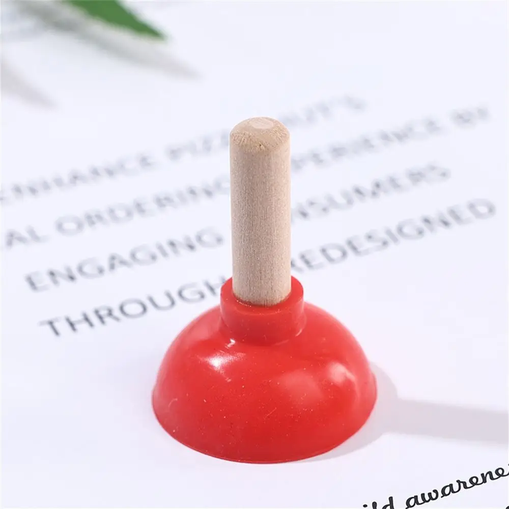 Color: black - Mini Colorful Toilet Shape Plunger Phone Holder Sucker Stand Tiny Plunger Magic Tricks Inspired Looking For Card Professional