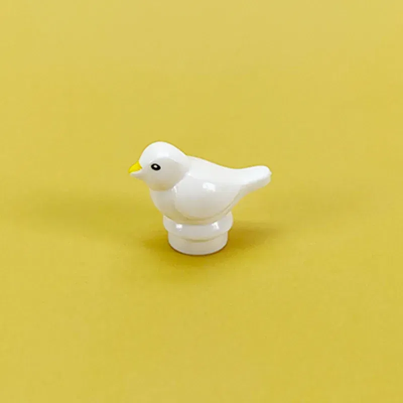 Color: Sand Green - MOC City Animal Building Block Figures Hare Dairy Cow Squirrel Dolphin Pug DIY Farm Street View Accessories Bricks Toys Gifts