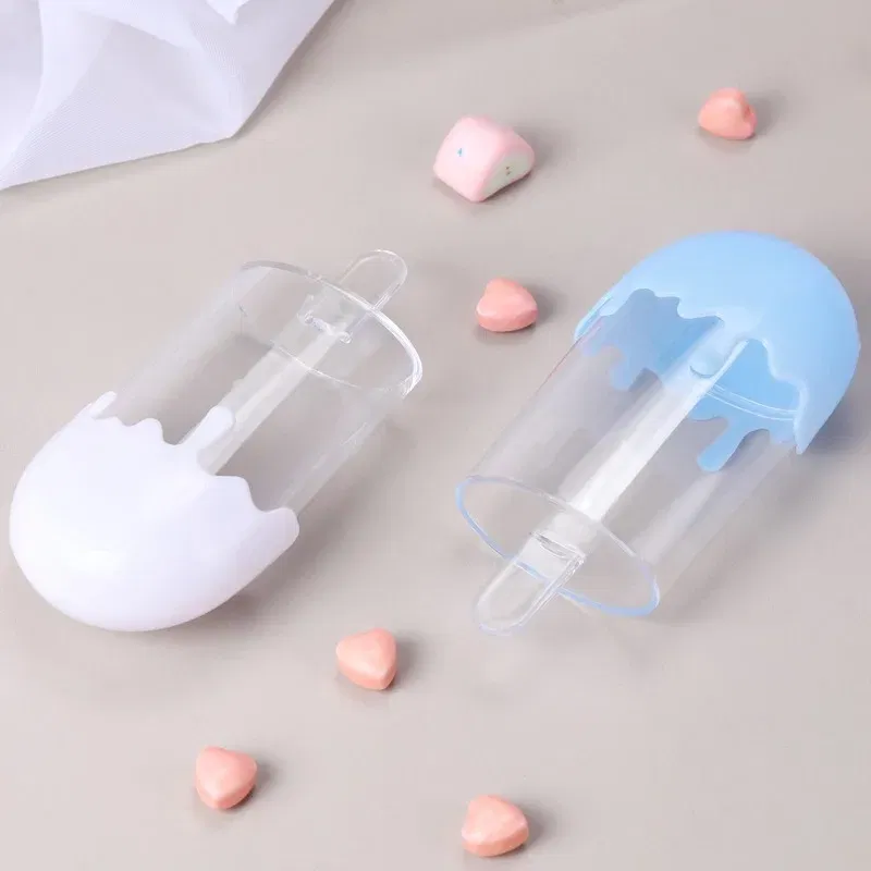 Color: Olive, Gift Box Size: Other - 12pcs Creative Cute Plastic Ice Cream Candy Boxes for Wedding Baby Shower Children Birthday Party Candy Container Sweets Case