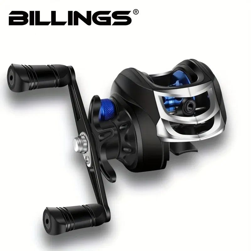 Color: Red, Use Mode: Left Hand, Bearing Quantity: 18 - BILLINGS Baitcasting Reel AK Series,7.2:1 Gear Ratio 18+1BB,18LB Max Drag,Shallow Spool,For Freshwater Saltwate