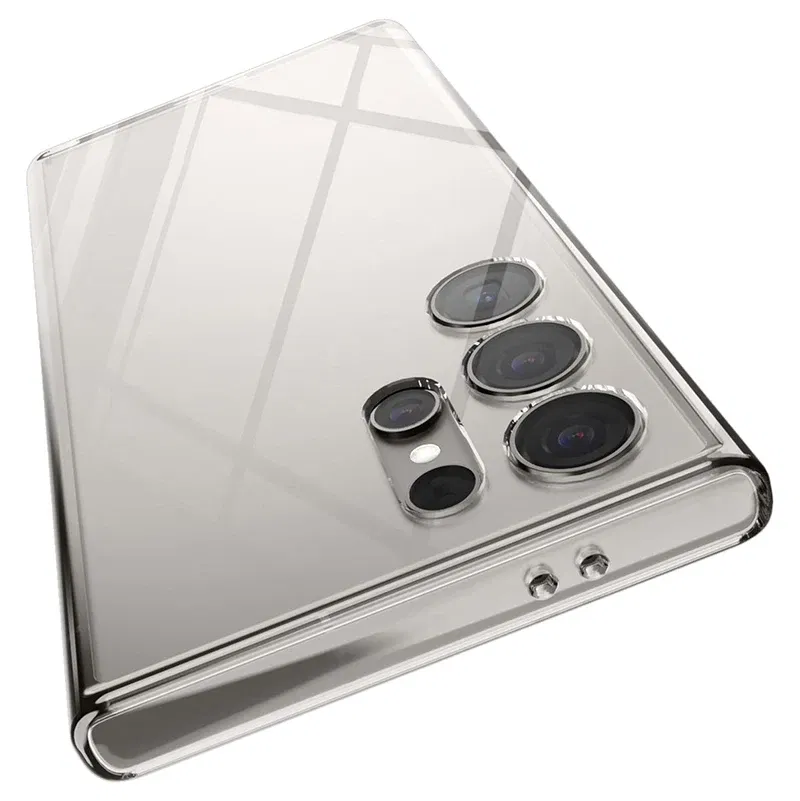 Material: PE - Ultra Thin Clear Silicone Soft TPU Case For Samsung Galaxy S25 Ultra S24 S23 S21 S20 FE S22 Ultra Plus Bumper Capa Cover Fundas