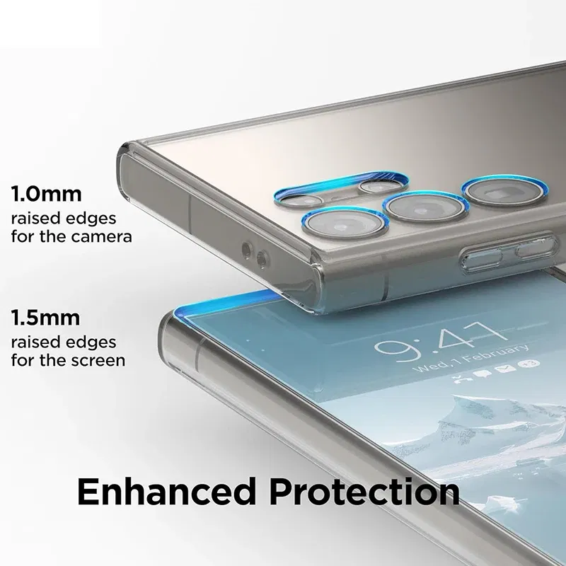 Material: PE - Ultra Thin Clear Silicone Soft TPU Case For Samsung Galaxy S25 Ultra S24 S23 S21 S20 FE S22 Ultra Plus Bumper Capa Cover Fundas