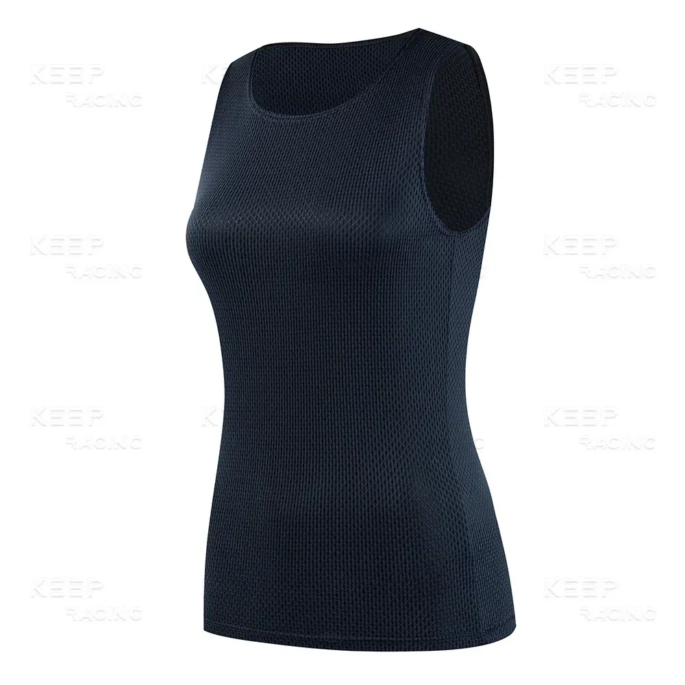 Color: Beige, Size: L - Women Cycling Base Layers Colorful Cycling Jersey Blue Quick Dry Vest Breathable Pink Undershirt Elastici Vest Road Bike Jerseys