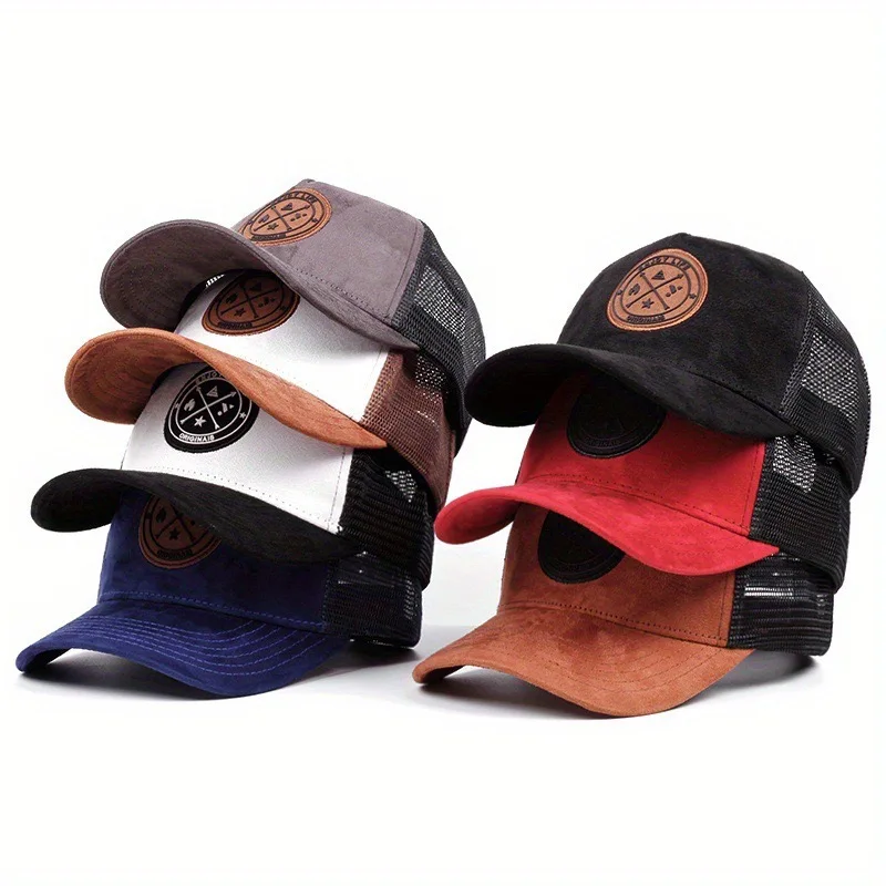 Color: GRAY, Size: Adjustable - Hot Sale Unisex Cap ENJOY LIFE Letter Patch Baseball Caps Men Women Trucker Hat