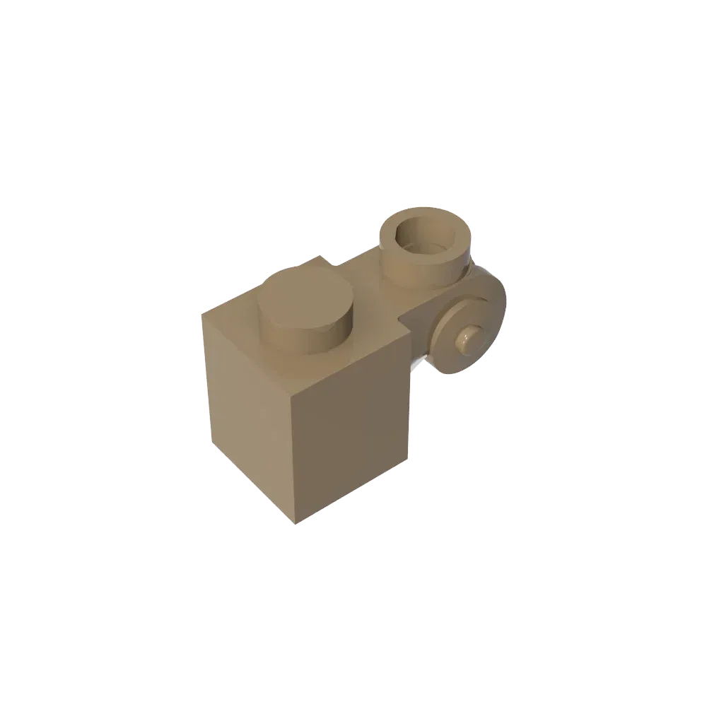 Color: GRAY - Gobricks GDS-M150 Brick Special 1 x 1 with Scroll with Open Stud compatible with lego 20310 Assembles Building Blocks