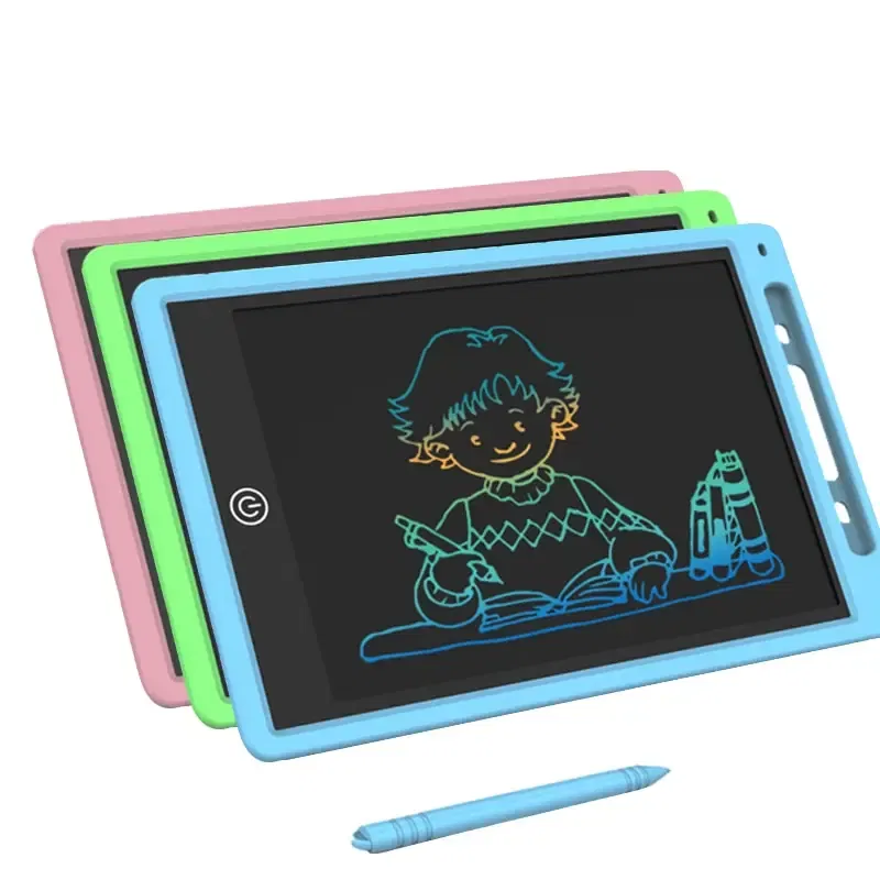 Color: GRAY - 12 Inch LCD Writing Tablet Drawing Board Graffiti Sketchpad Mgaic Erasable Handwriting Pad Toys for Kids Boys Gifts