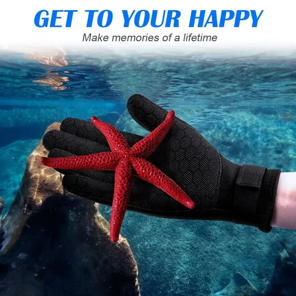 Size: S - 3mm Wetsuit Gloves Thermal Anti Slip Neoprene Scuba Diving Gloves Surfing Gloves For Spearfishing Swimming Rafting Kayaking