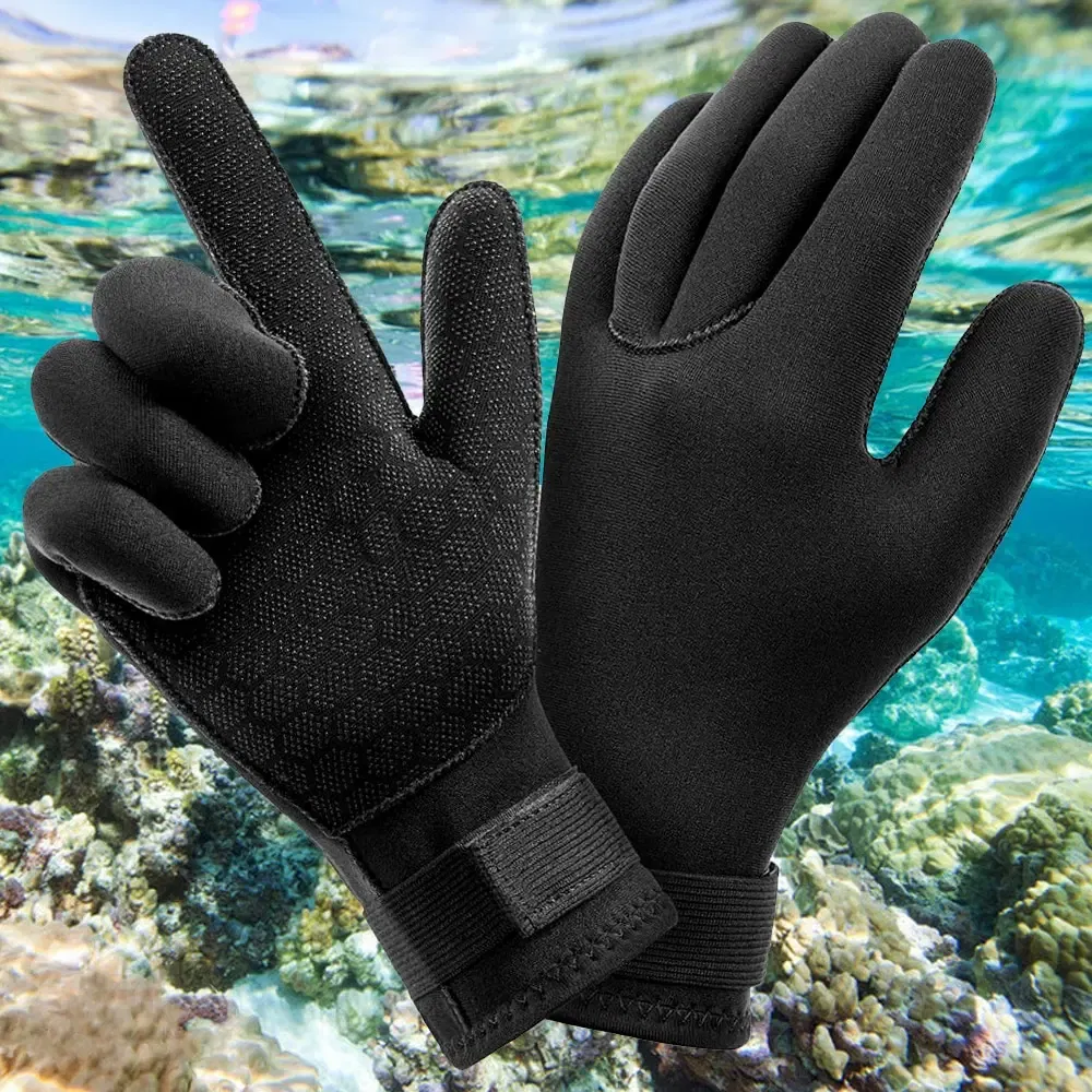 Size: S - 3mm Wetsuit Gloves Thermal Anti Slip Neoprene Scuba Diving Gloves Surfing Gloves For Spearfishing Swimming Rafting Kayaking