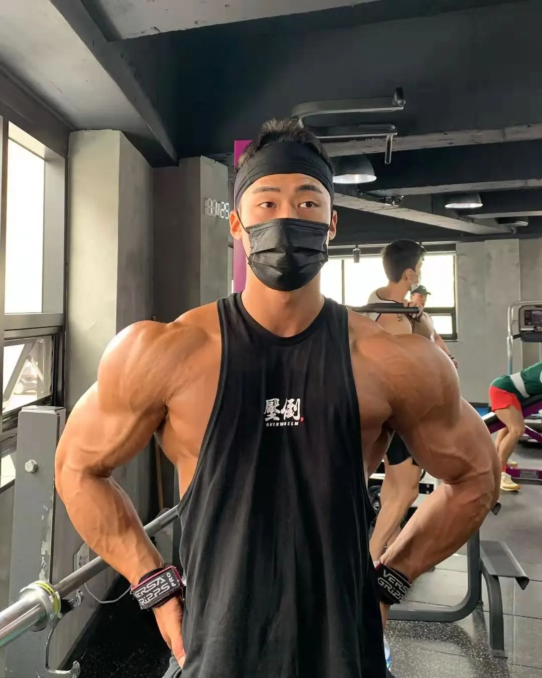 Color: black, Size: XXL - Summer New Figure Sports Vest Men's Cotton Elastic Training Fitness Vest Fashion Basketball Enthusiasts Hot Transfer Logo