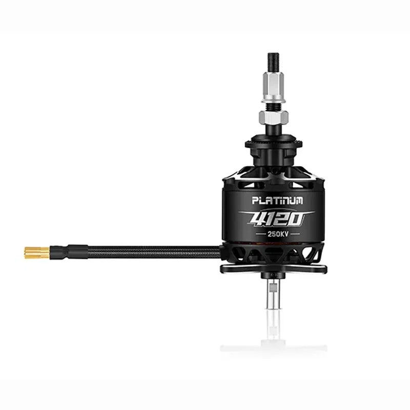 Color: Yellow - Hobbywing Platinum 4120 4125 4130 41 Series fixed wing Brushless Motor High efficiency / strong performance For Rc Model Parts