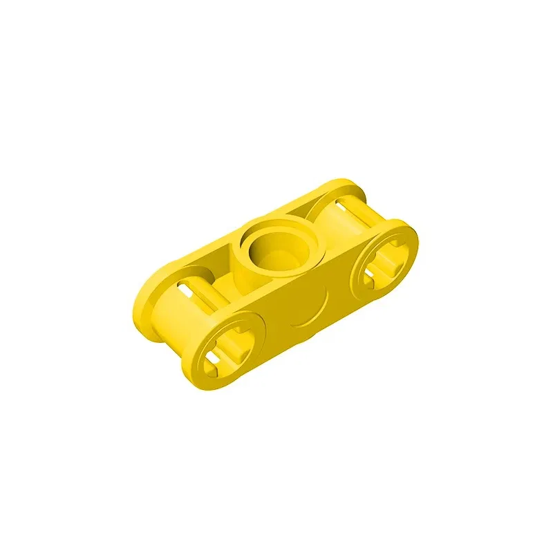 Color: Brown - MOC PARTS GDS-935 Technical, Axle and Pin Connector Perpendicular 3L with Center Pin Hole compatible with lego 32184
