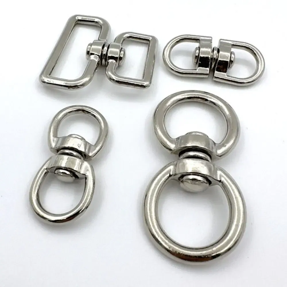 Color: Yellow - Metal Eight-Character Rotating Buckle Ring Anti-Knotting Dog Chain Buckle Connecting Ring DIY Jewelry Pendant Jewelry Accessory