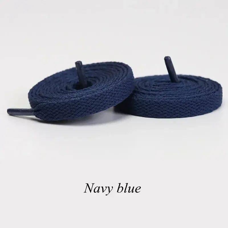 Color: Navy Blue, Ships From: CHINA, Length: 100cm - 1pair Flat Shoelaces Classic Shoe Laces Fit Fashion Solid Sports Shoelace Casual Unisex Shoe Strings Shoe Accessories