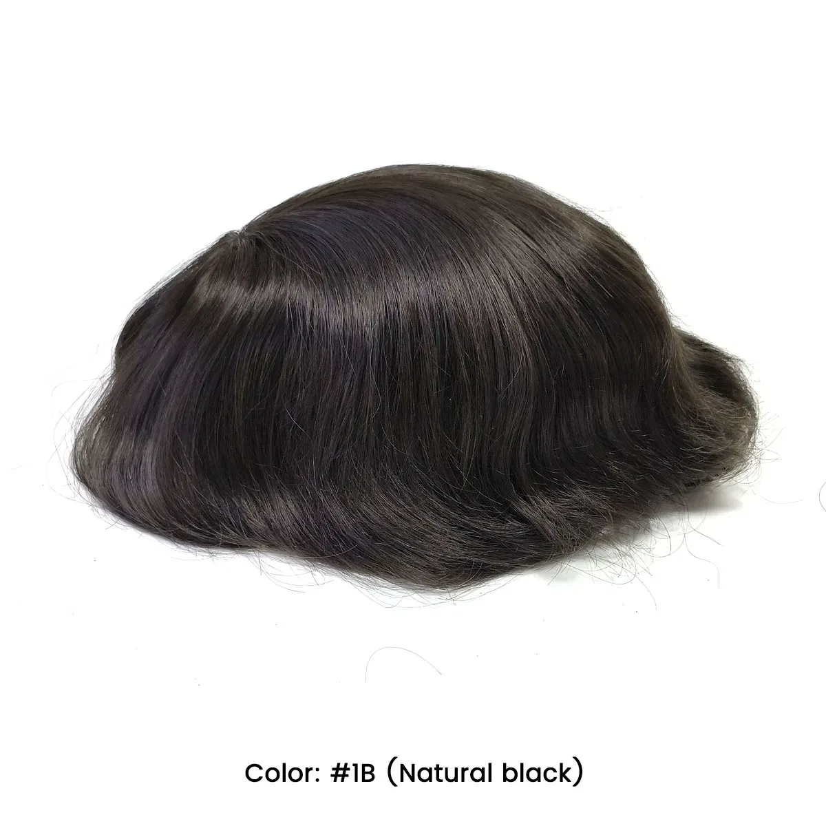 Toupee Color: 1b#, Toupee Density: 130%, Length: 8 inches, Ships From: CN, Toupee Size: 6x9, Toupee Design: free - Hywel 6 Inches Mono Lace Men Toupee Men Wig 100% Human Hair System Unit Male Wig  Lace Front Mono Top Natural Hairline Toupee