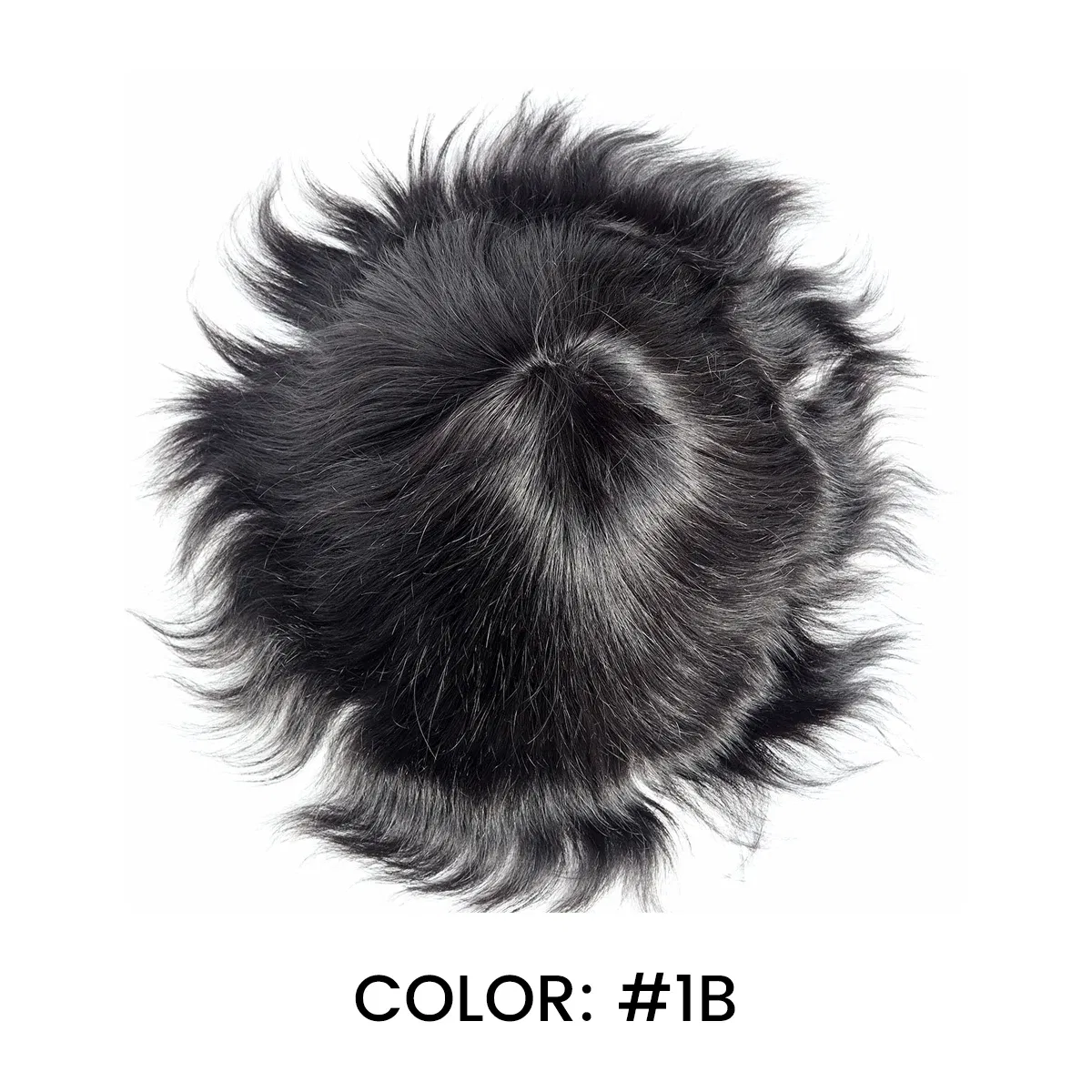 Toupee Color: 1b#, Toupee Density: 130%, Length: 8 inches, Ships From: CN, Toupee Size: 6x9, Toupee Design: free - Hywel 6 Inches Mono Lace Men Toupee Men Wig 100% Human Hair System Unit Male Wig Lace Front Mono Top Natural Hairline Toupee