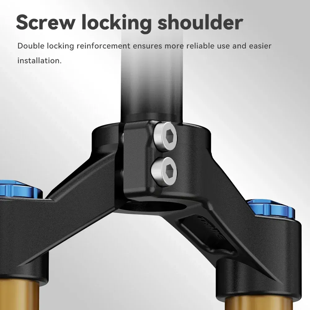 Color: black - TANKE Bike Fork Rebound Adjustable MTB Air Front Suspension 26/27.5/29 Inch 120mm Travel Quick Release Fork Bicycle Accessories