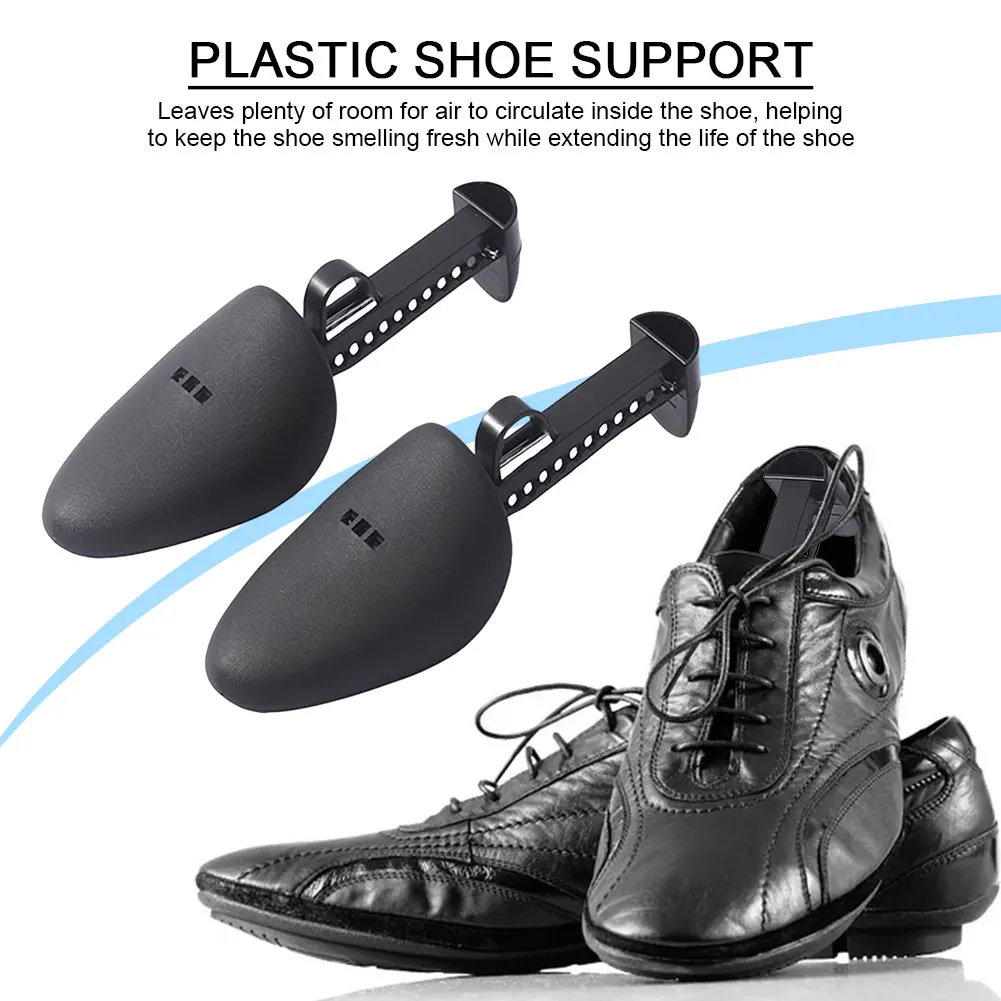 Color: Silver - 1/2/3Pair Plastic Shoe Stretcher for Men Women Leather Shoes Adjustable Portable Shoe Tree Stretcher Boots Rack Anti-deformation