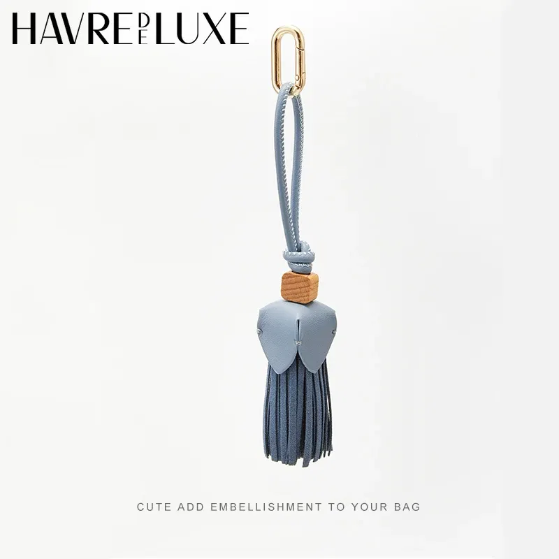 Color: Deep Red - New color matching exquisite small bag charm keychain shoes accessories handmade DIY limited bag small pendant