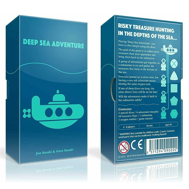 Deep Sea Adventure Game Card Treasure Hunt Strategy Game Card Upgrade Casual Puzzle Board Game Join Our Treasure Hunt Adventure!