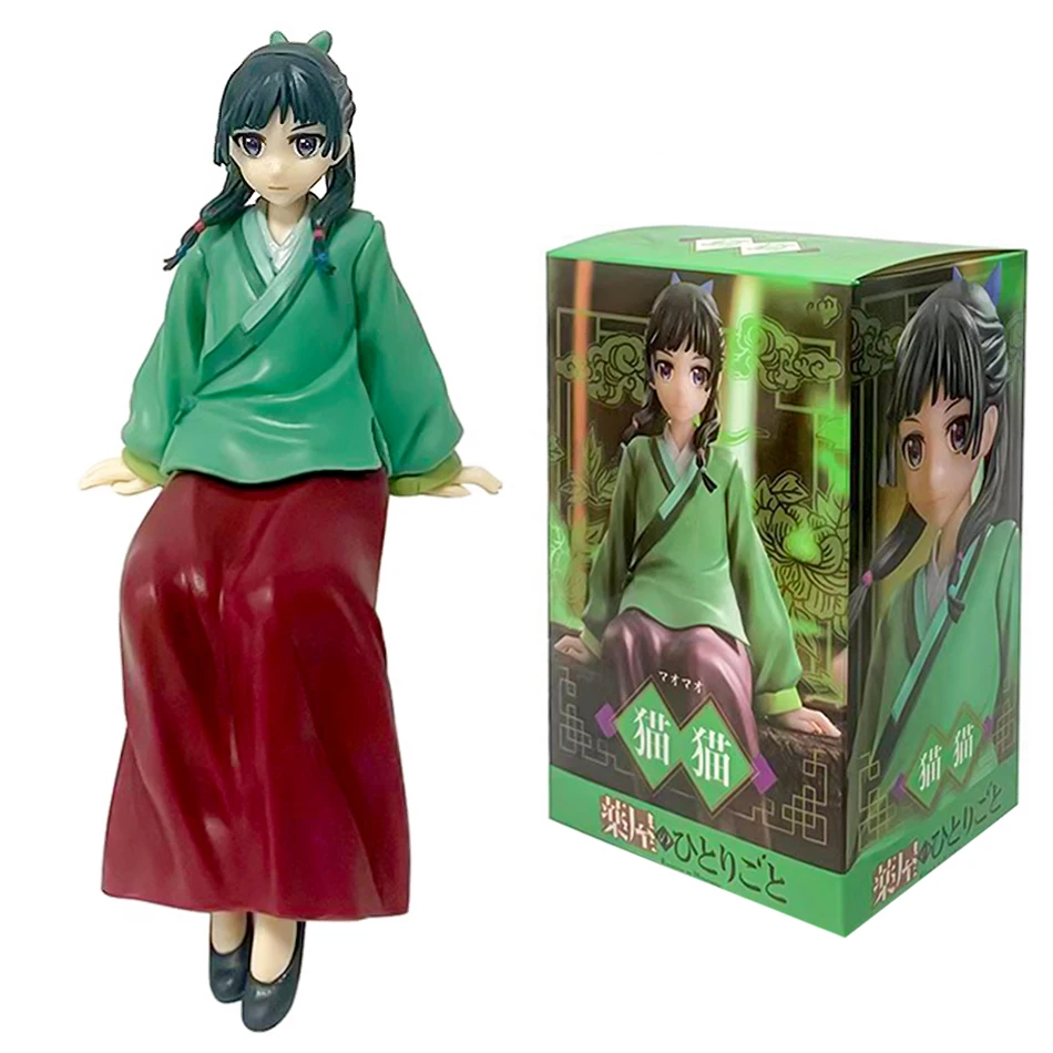 Color: green - Anime The Apothecary Diaries Figure 17cm Maomi Action Figural Pvc Model Kawaii Car Decoration Doll Children Toys Christmas Gifts