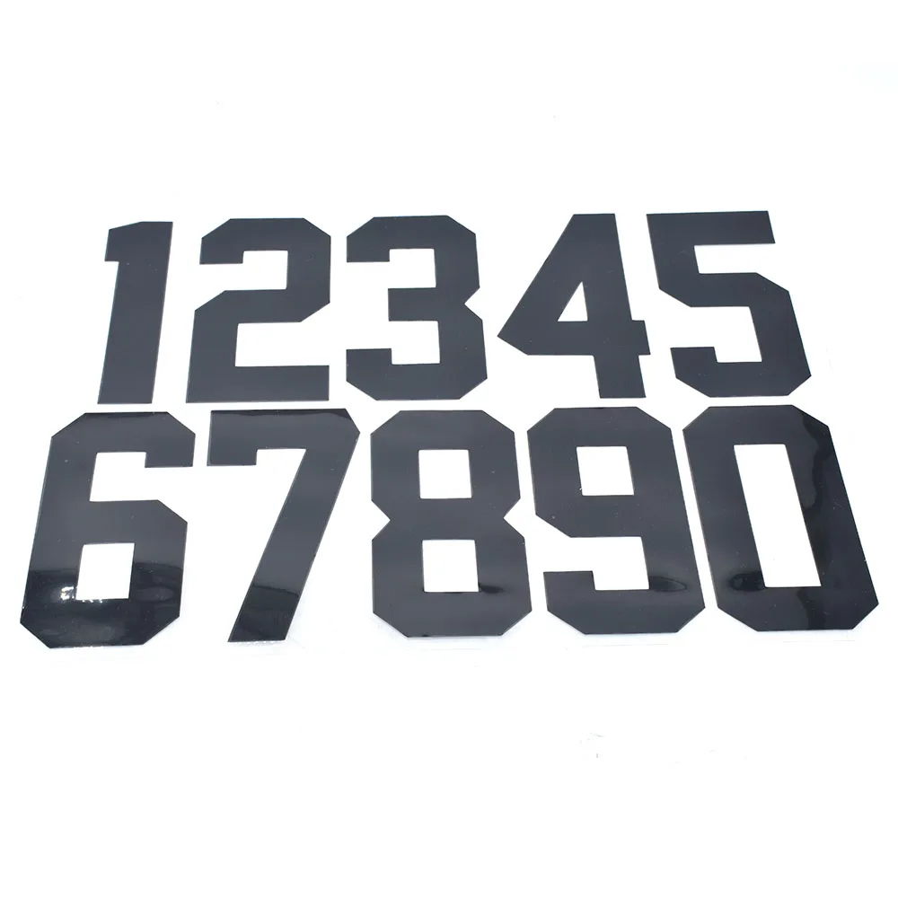 Color: green - Number Stickers Graphics Decals Emblems Fit For CRF 50 70 110 125 250cc Kayo BSE Dirt Pit Bike Plastic Cover Number Plate Of