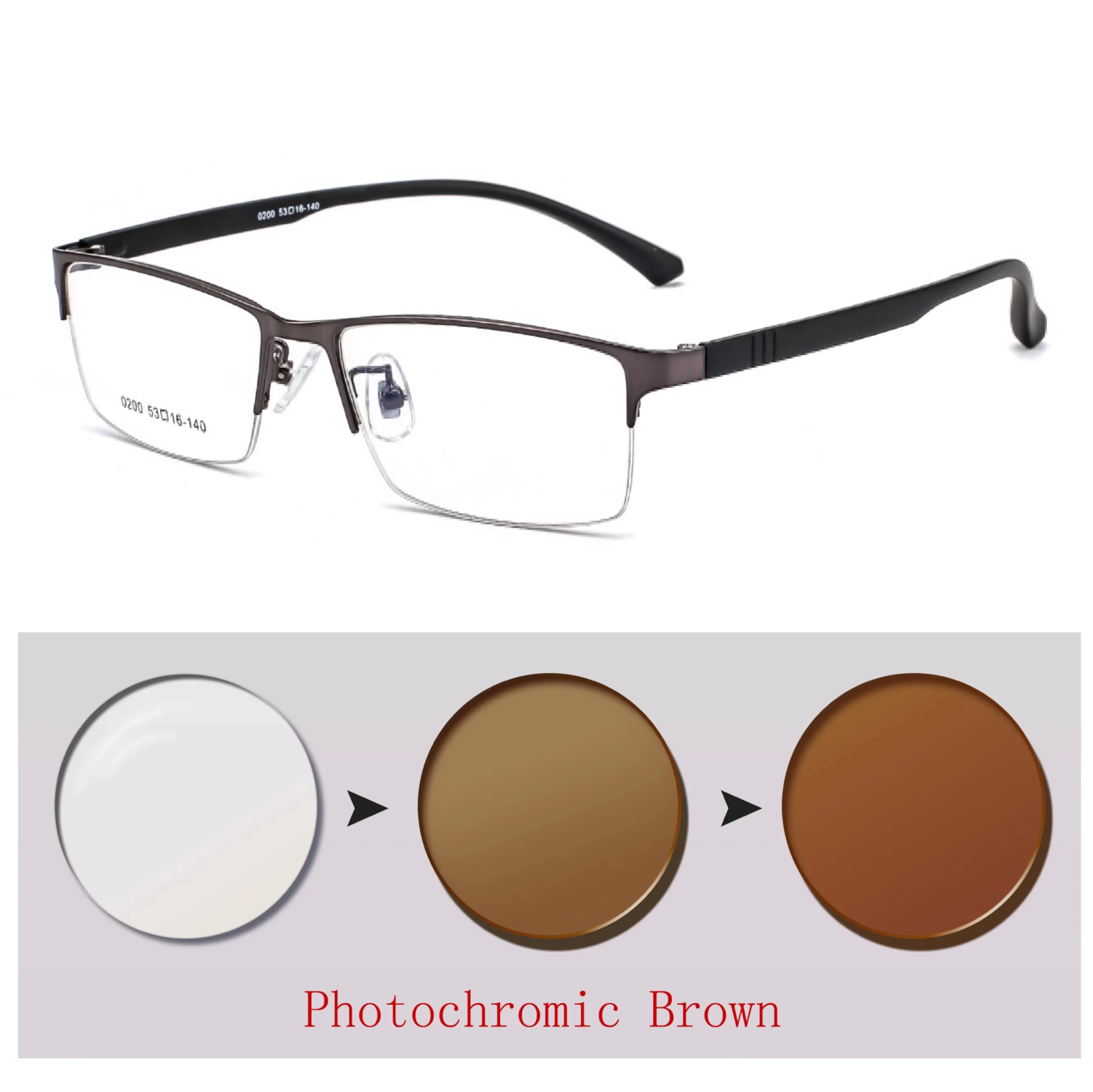 Frame Color: Blue, Ships From: CHINA, Eye Prescription: +75 - Photochromic Sunglasses Chameleon Lens Myopia Blue Light Blocking Men's Computer Glasses Game for Sight +0.50 +0.75 +175 +2.5 +6