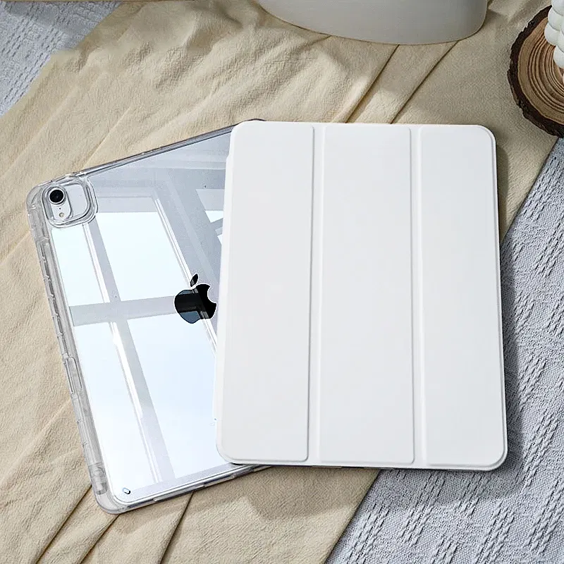 Color: WHITE, Size: iPad Pro11 2020 - For 2025 iPad Air 11 Case iPad 10th Generation 11th A16 9th Cover Gen iPad Pro11 4 5 10.9in 12.9 M2 M3 M4 Pencil Holder Case