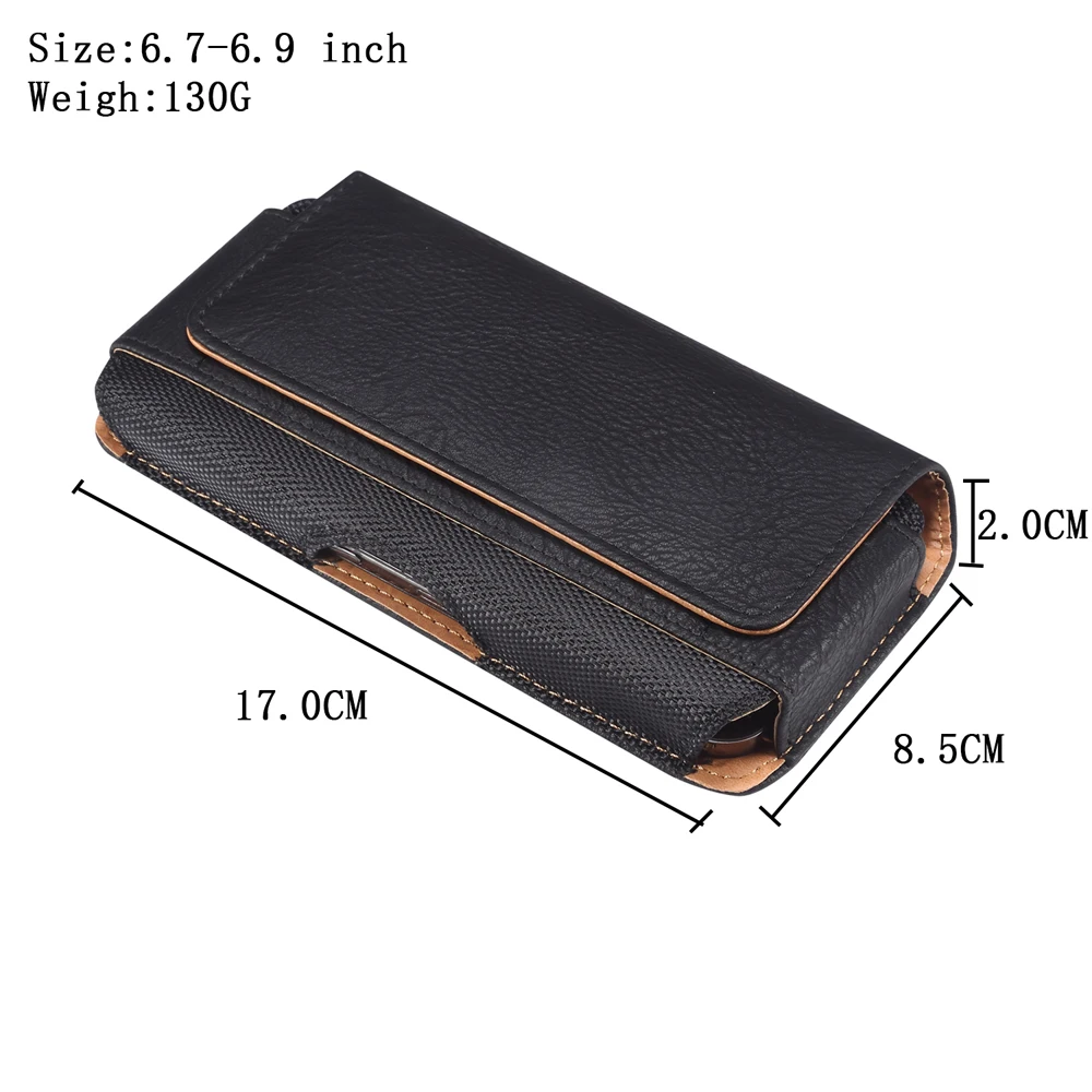 Color: Beige, Material: Cotton Fabric - Universal Leather Men Waist Bag For iPhone 15 14 13 12 Pro Max Samsung Galaxy S23 S22 Huawei Xiaomi Mobile Phone Belt Clip Cases