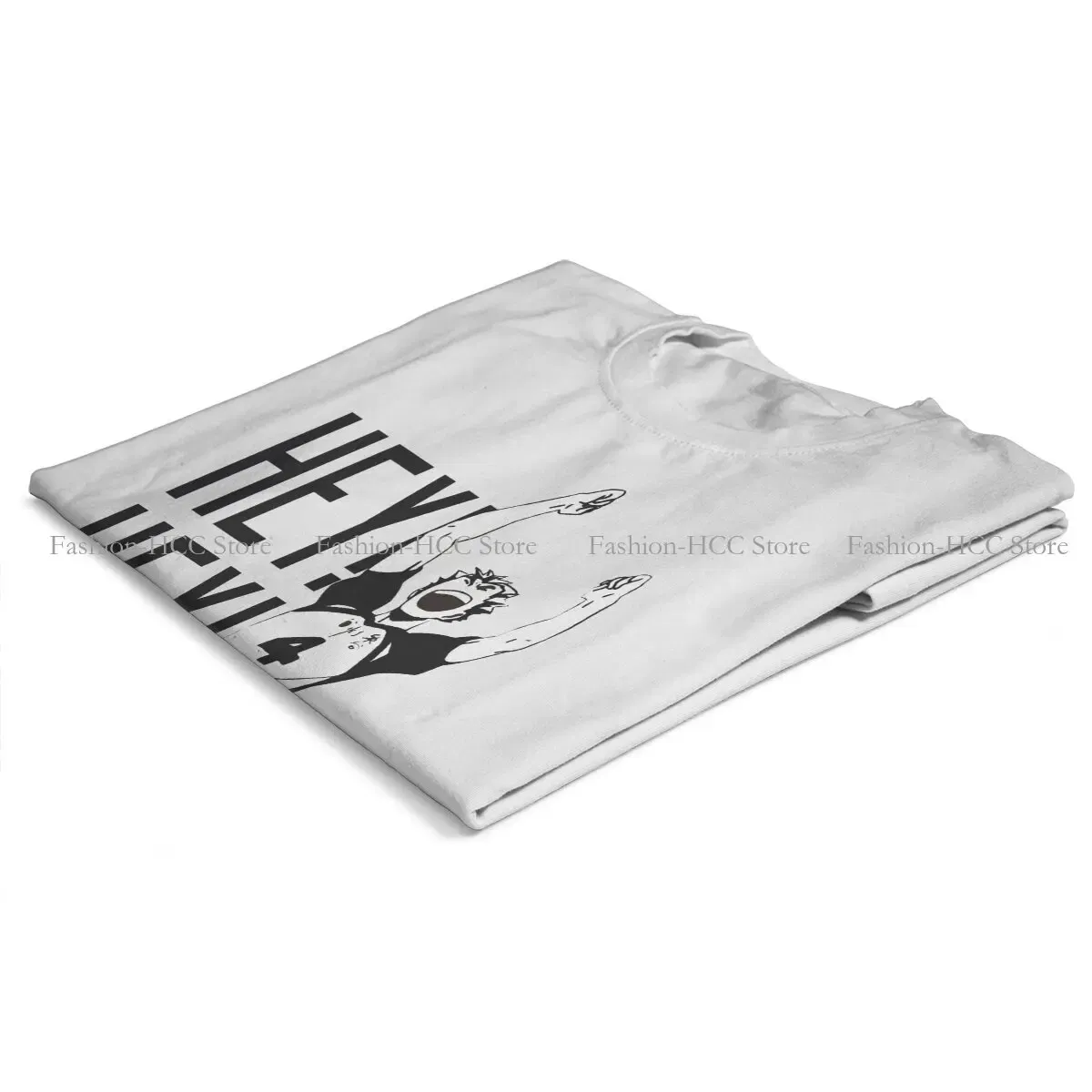 Color: WHITE, Size: XXL - Haikyuu Cartoon Anime Polyester TShirts Bokuto Kotaro Hey Hey Hey Print Men's T Shirt New Trend Clothing