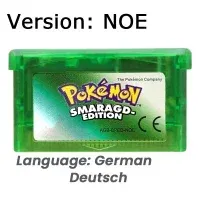Color: Gold - GBA Game 32 Bit Video Game Cartridge Console Card Pokemon Emerald Ruby FireRed LeafGreen Sapphire Multi-language for GBA/NDS