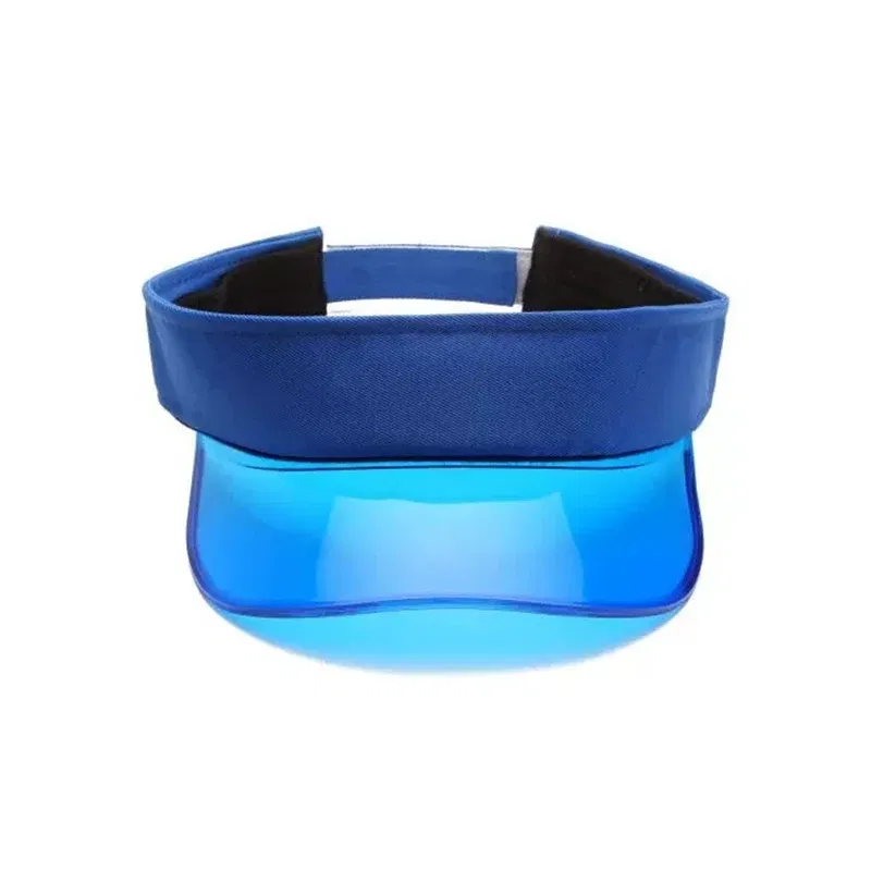 Color: Green, Size: One Size - Summer Outdoor Empty Top Sun Hat Transparent Plastic UV Protection Unisex Retro Tennis Golf Hat Solid Men Women Caps 56-59cm