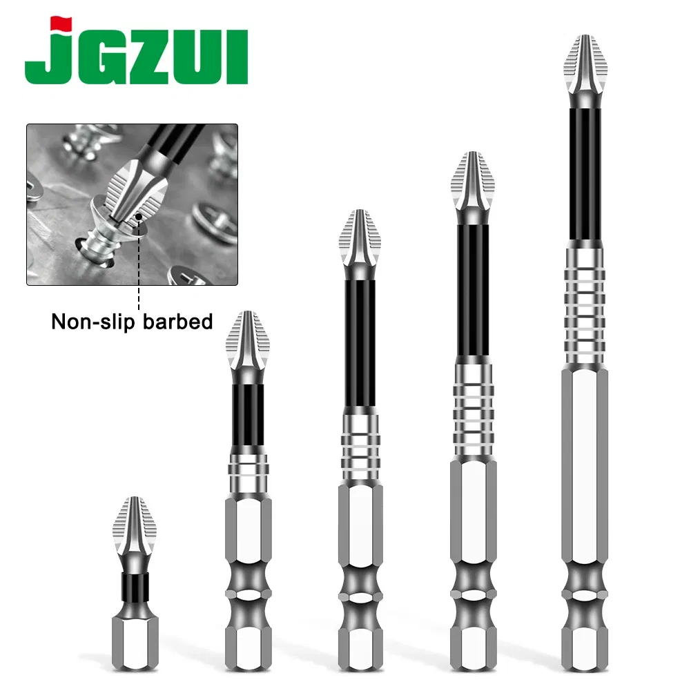 Color: Dark Grey - K5 Non-slip High Hardness Bit S2 Strong Magnetic 5A Black Non-slip Cross Head Electric Drill Electric Screwdriver Bit