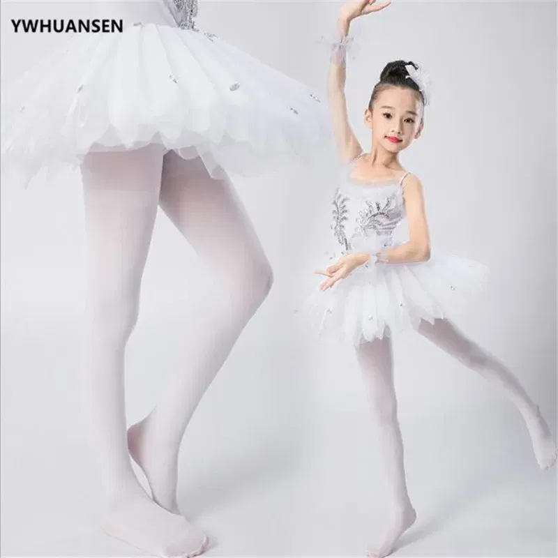 Color: ROSE RED, Size: M - 1/2/4/6/8 Pairs/lot Spring Summer Candy Kids Pantyhose Ballet Dance Tights for Girls Stocking Children Velvet Solid White
