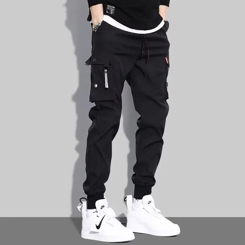 Color: SKY BLUE, Size: M - New Men Cargo Tactical Pants Work Combat Multi-pockets Casual Training Trousers Overalls Clothing Joggers Hiking Mens Cargo Pant