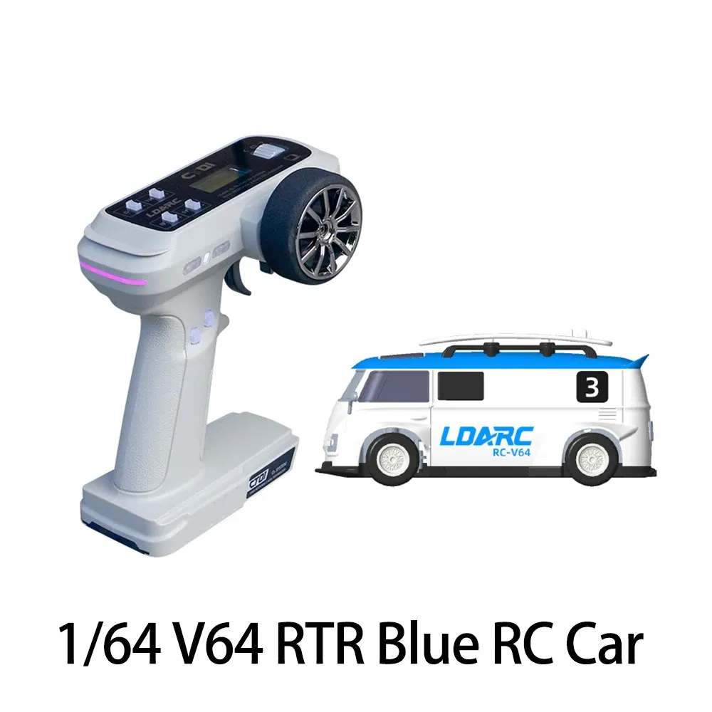 Color: Red - LDARC V64 1/64 MINI RC Simulated Electric Remote Control Model Car Tabletop Bus Vehicle RTR 2.4GHz Adults Children's Toys
