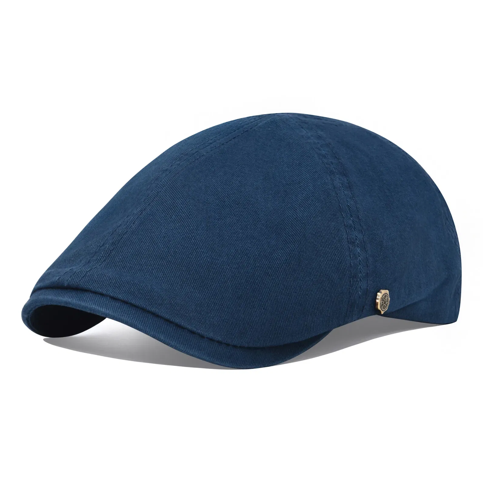 Color: WHITE, Hat Size: One Size - VOBOOM Classic Cotton Flat Cap Ivy Caps Men Women Newsboy Cabbie Driver Hat Season Flat CapSolid Color Casual Camouflage Beret