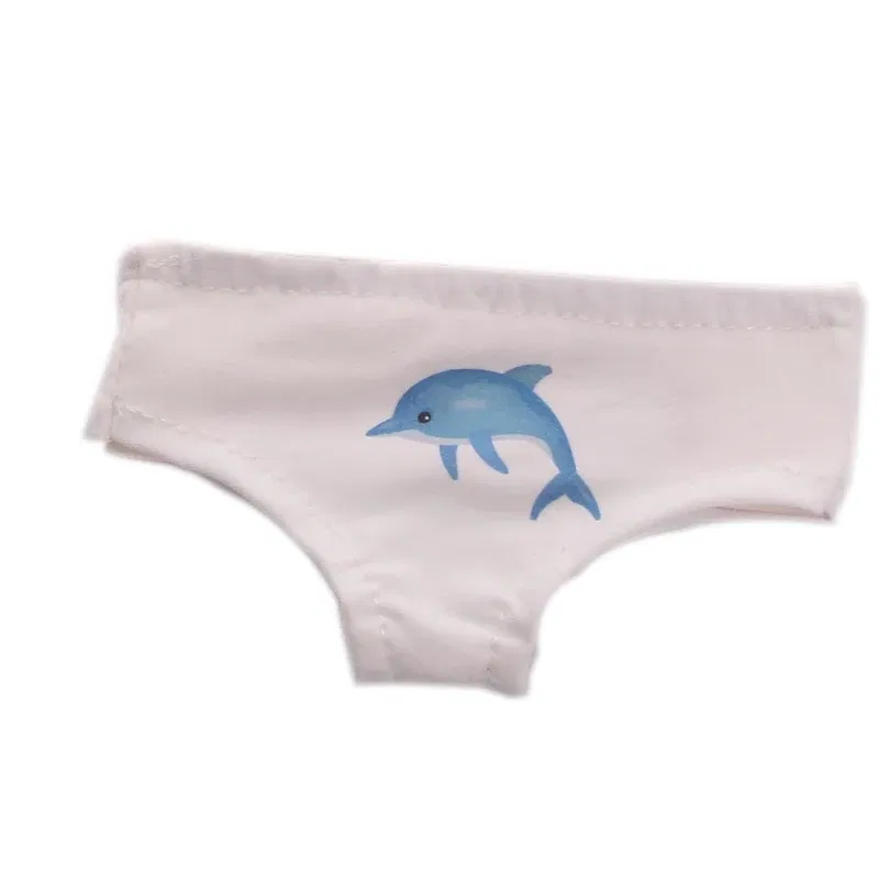 Color: SKY BLUE - Doll Panties 24 Pattern Panties For 18 Inch American&43Cm Baby New Born Doll Our Generation , For Baby Birthday Festival Gift