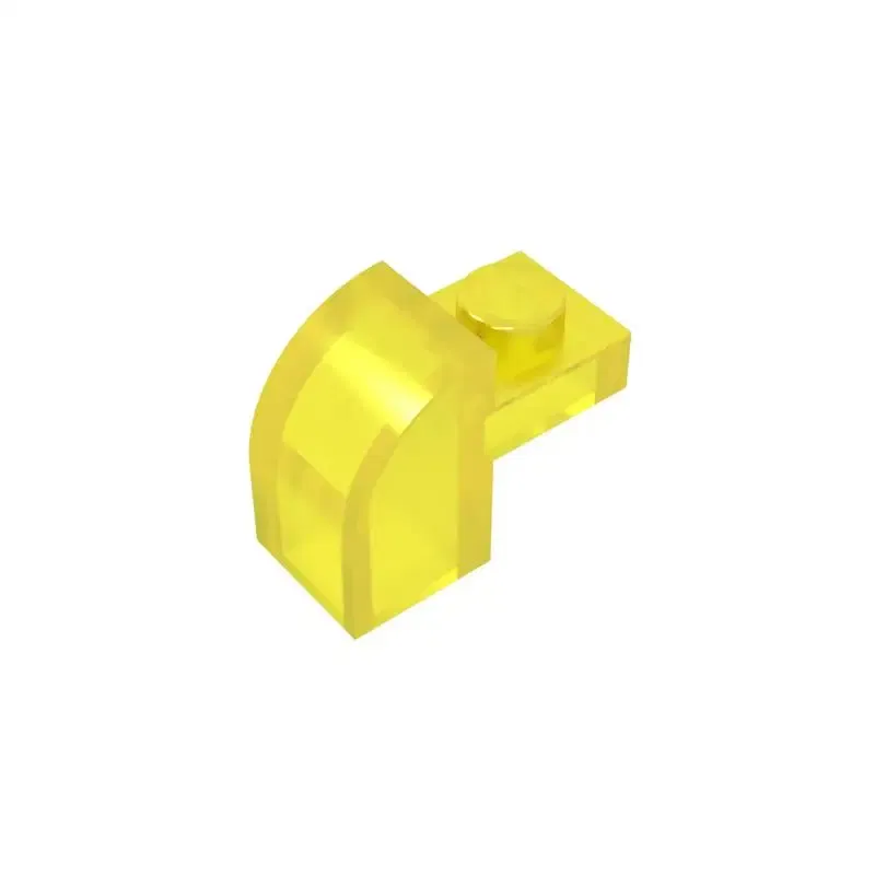 Color: Trans-red - Gobricks 10PCS High-Tech Assemble Particle 6091 32807 1x2x11/3 Building Blocks Kit Part Idea Toys For Children Birthday Gifts