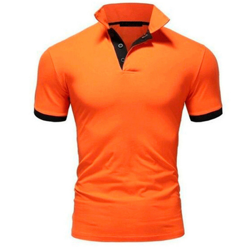 Color: GRAY, Size: L - Men's Short Sleeve Polo Shirts Casual Slim Fit Basic Designed Shirts Quick-drying Anti-wrinkle Tops